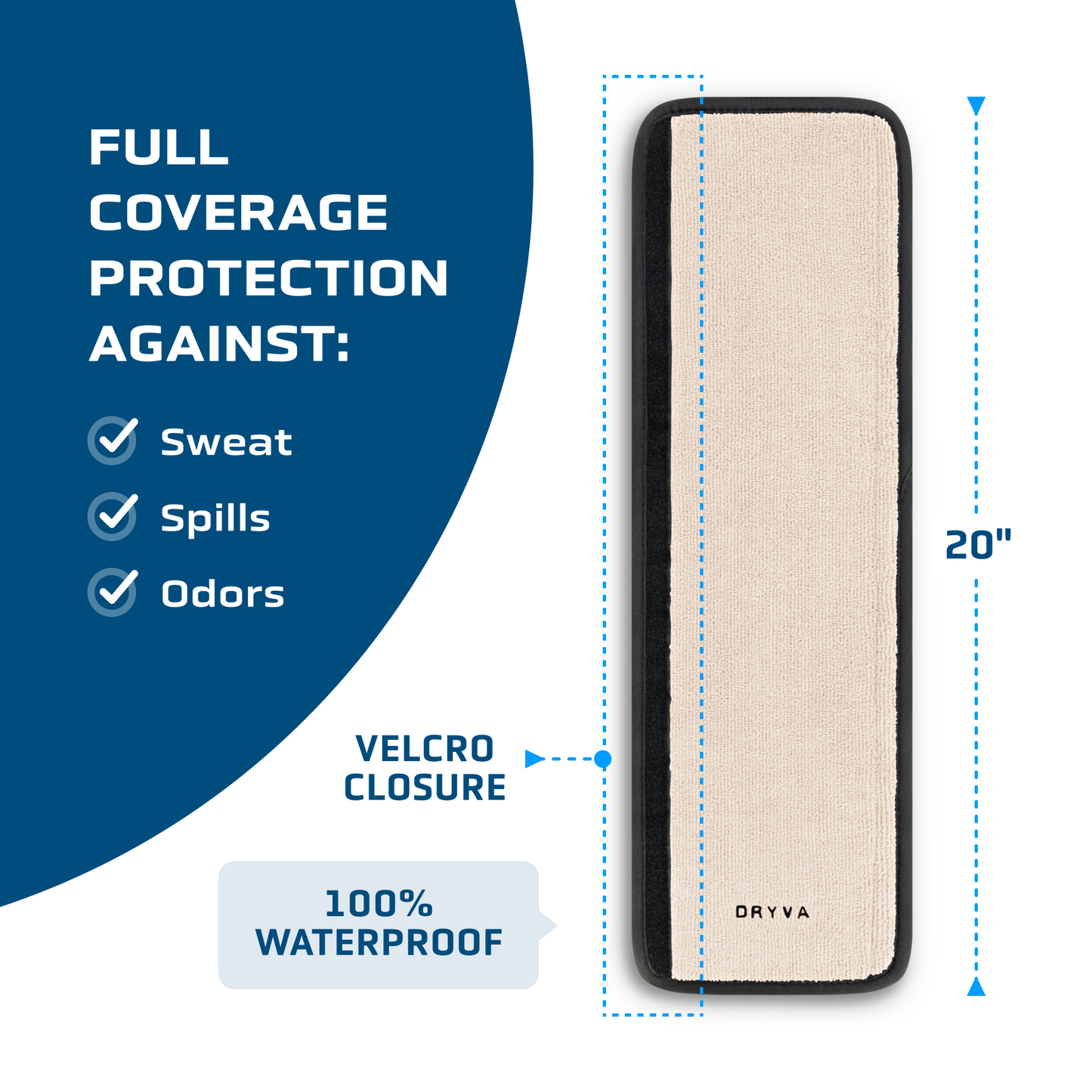 Waterproof Seat Belt Protector - Beige