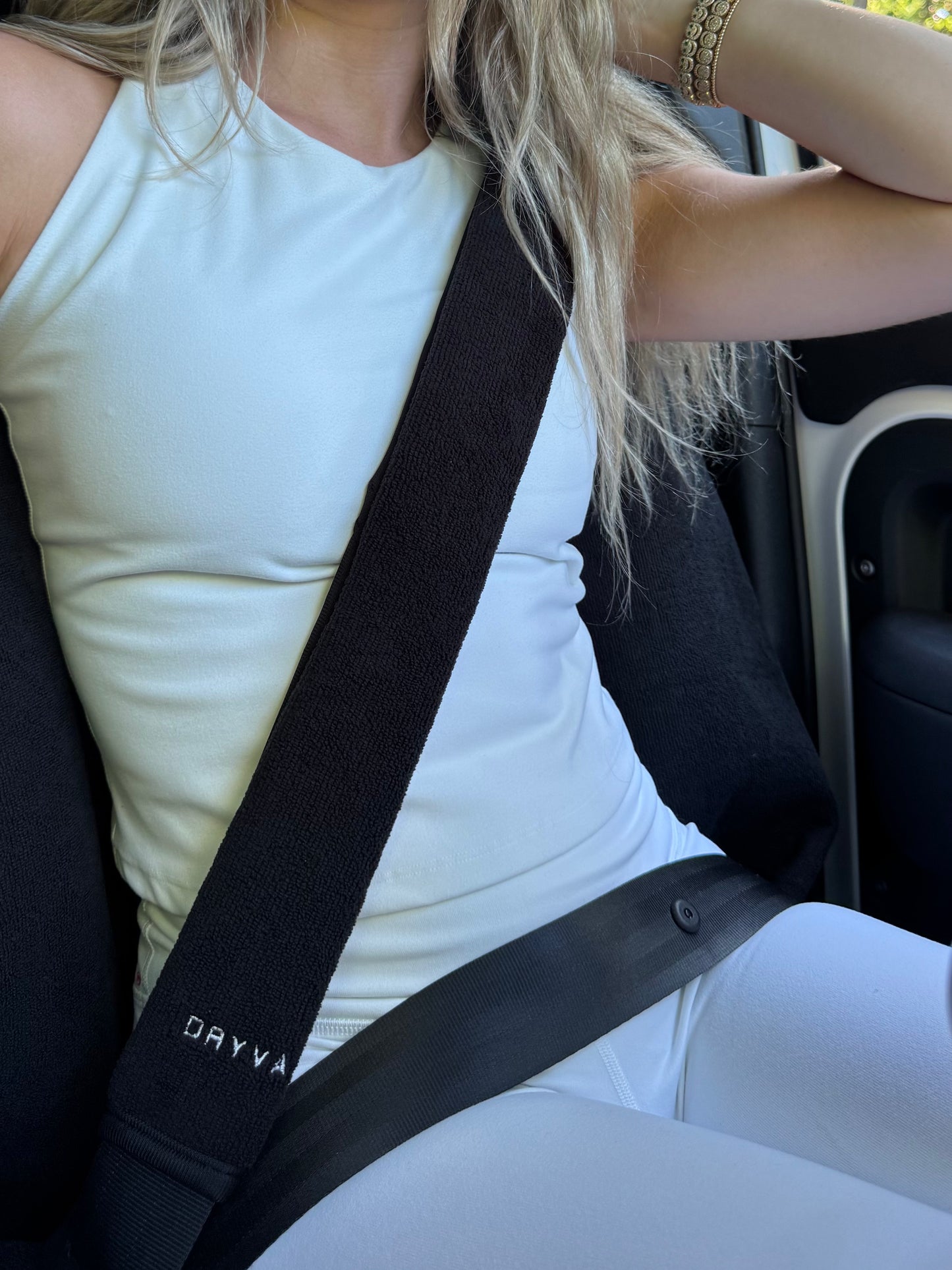 Waterproof Seat Belt Protector - Black